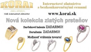 Zlaté prstene KORAI, nová kolekcia, super ceny